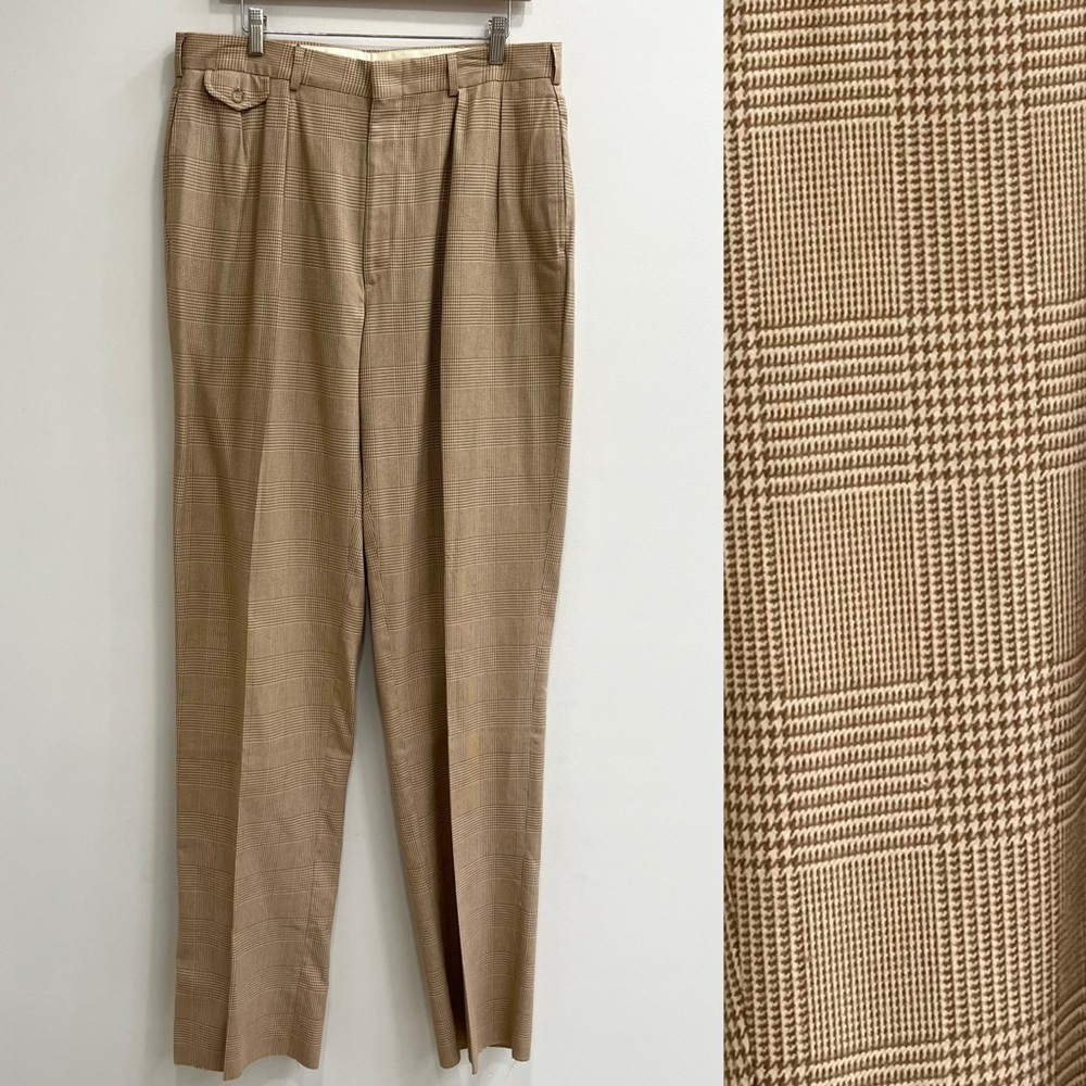 Polo by Ralph Lauren Tan Plaid Trousers​​​